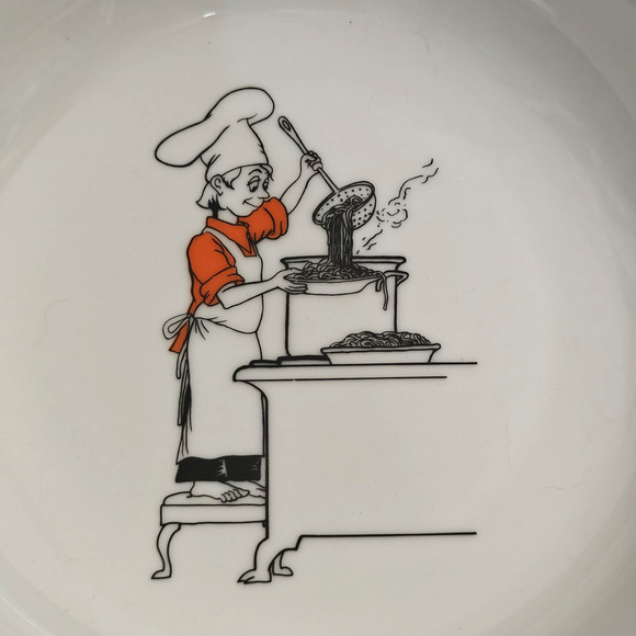 Epoch Collection Le Restaurant Pasta Bowl Child Cooking Speghetti Chef Hat New - Picture 2 of 5